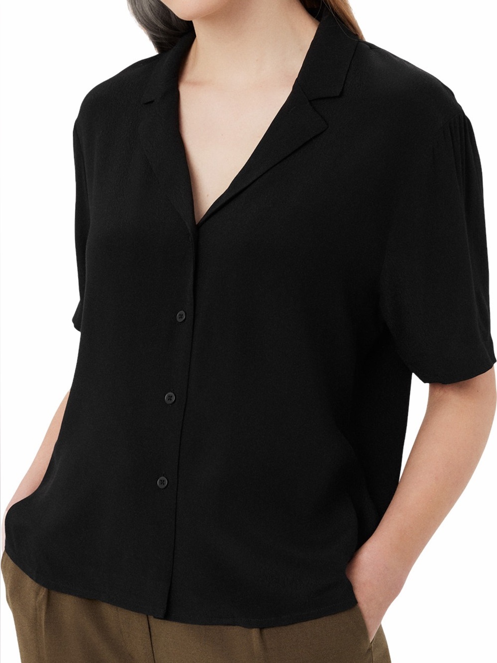 XS Frank & Oak Blouse (NAVY)